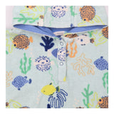 Hooded towel Blue Underwater Friends