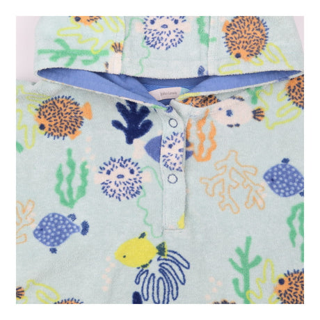 Hooded towel Blue Underwater Friends