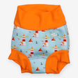 Swim Nappy Blue and Orange with Lighthouse