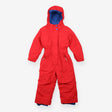 Snowsuit red blue fleece lining