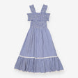 Sundress smocked blue gingham