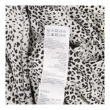 Black & Cream Animal Print Cupro Kimono Cover-Up
