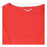Long Sleeve Top Red Organic Cotton Easel Jersey