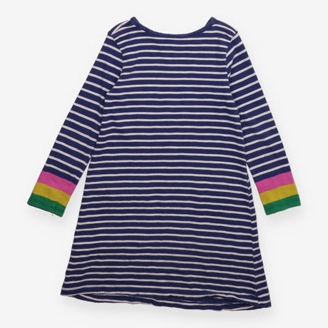 Blue Striped Long Sleeve Dress