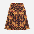 Black Ochre Terracotta Ikat Print 100% Viscose A L