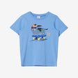 Skateboarding dog print tee