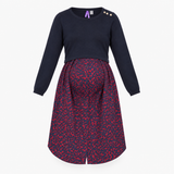Black & Pink Leopard Print Layered Knit Maternity 