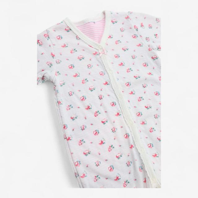 Sleepsuit Pink and White Floral