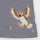 Dress Long Sleeved Navy Stripe Mouse and Owl