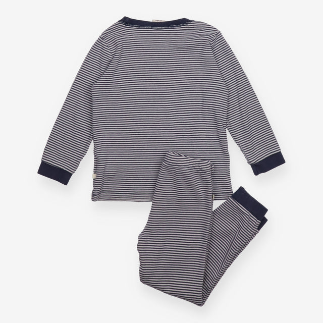 Pyjamas blue stripe jersey blue cuffs
