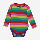 Favourite Rainbow Bodysuit with Purple Trim