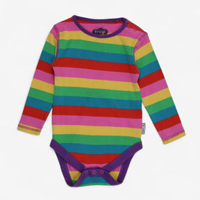 Favourite Rainbow Bodysuit with Purple Trim
