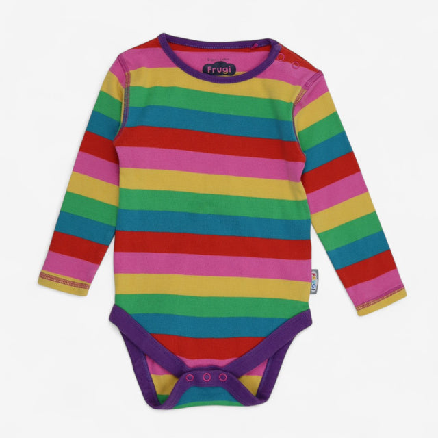 Favourite Rainbow Bodysuit with Purple Trim