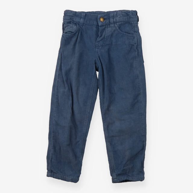 Navy Cords Green Lined