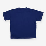 T-shirt blue with white stitching