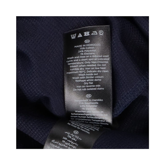 Dress navy ribbed