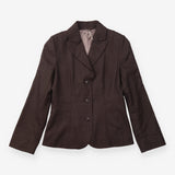 Jacket 97% Wool Tailored Blazer Brown