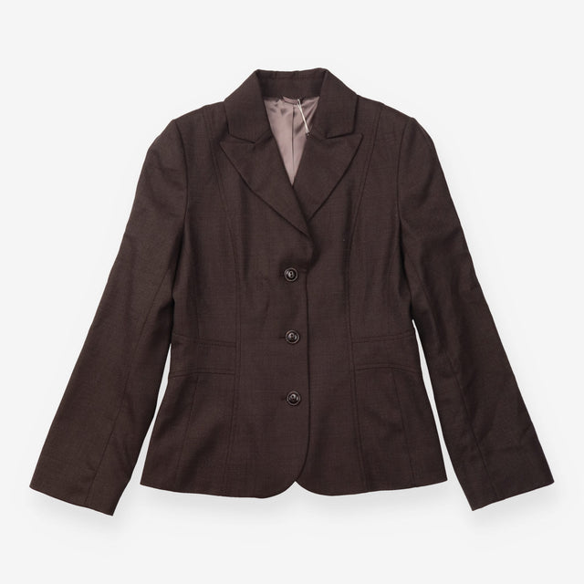 Jacket 97% Wool Tailored Blazer Brown