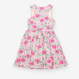Sleeveless Jersey Dress Lilac with Bright Pink, Gr