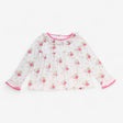 Long Sleeve White Top with Ballerina Fairy, Ruffle