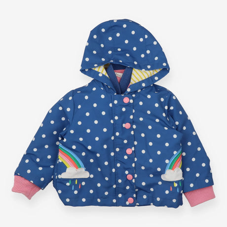 Coat blue spotty rainbow 3in1