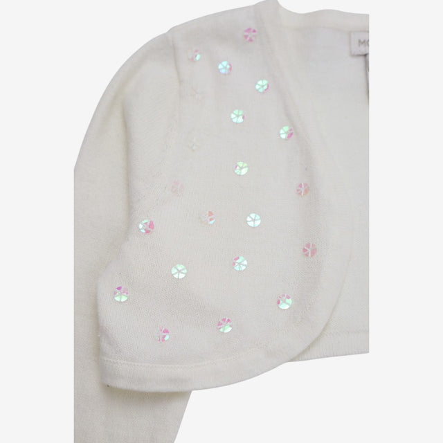 Cardigan Cream Long Sleeve with Sequins