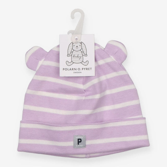 Baby hat lilac stripe
