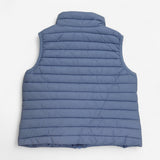 Gilet Blue with Pastel Stripes