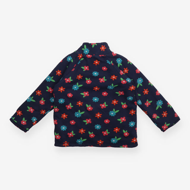 Snuggle Fleece Navy with Flowers