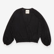 Jumper Black Sheer Fine Knit V-Neck