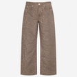 Jeans Leopard Print Straight Leg Regular