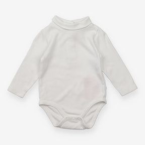 Bodysuit Long Sleeve Turtle Neck White
