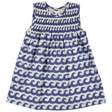 Sleeveless smock dress - Waves