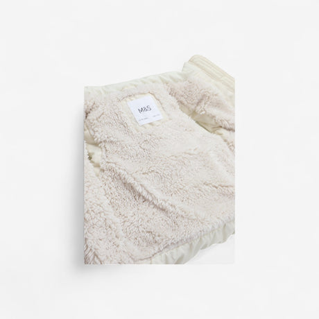 Cream gilet fleece lined