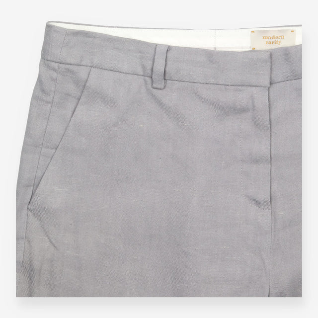 Modern Rarity Grey Linen Wide Leg Tailored