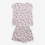 Outfit T-shirt and shorts floral white