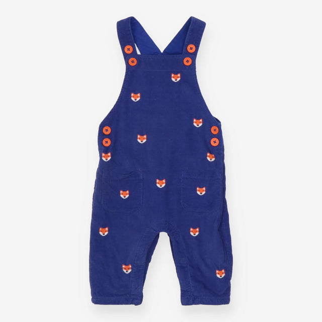 Dungarees Cord Blue Fox Appliques