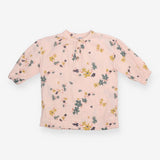 Dress muslin LS flowers pink