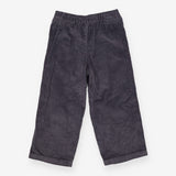 Grey wide leg cord trousers