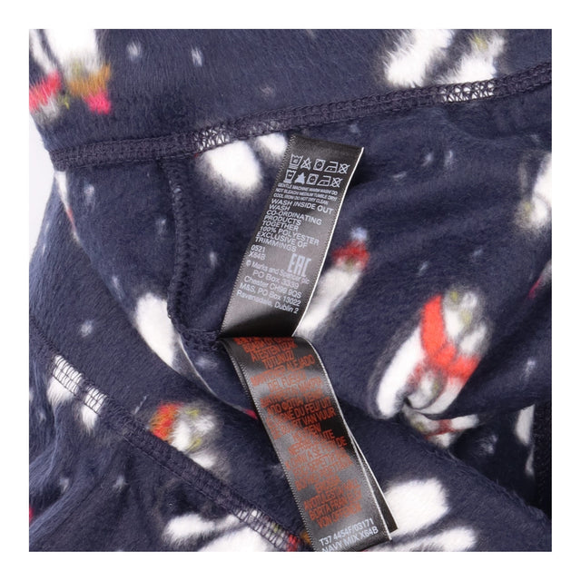 Fleece Pyjamas Navy Set Penguin Print