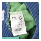 Joggers green navy knee patch