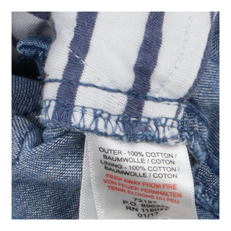 Dungaree denim shortie