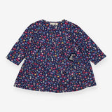 Dress Long Sleeved Navy Hedgehog, Mouse and Rabbit