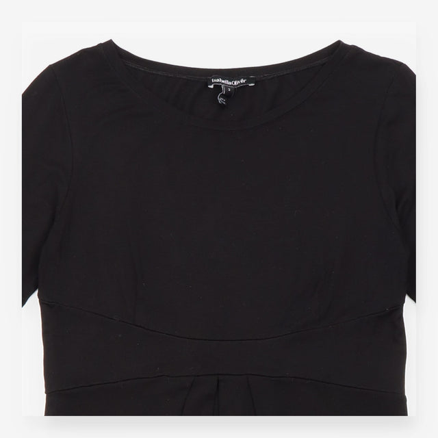 Midi Dress Black Stretch Jersey Maternity