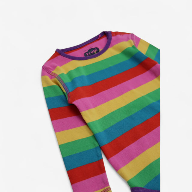 Favourite Rainbow Bodysuit with Purple Trim