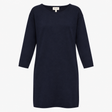 Jumper Dress Dark Navy Pure Wool Long Sleeve