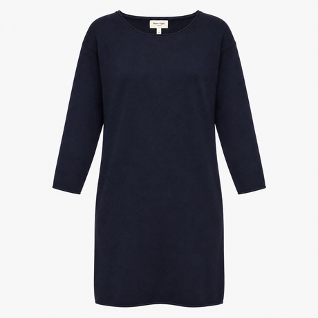 Jumper Dress Dark Navy Pure Wool Long Sleeve