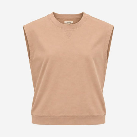 Top Madewell Sleeveless Sweatshirt V-Insert Crew N