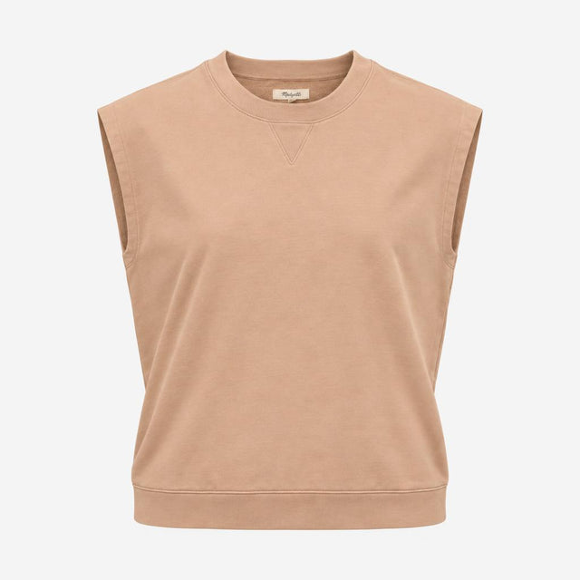 Top Madewell Sleeveless Sweatshirt V-Insert Crew N