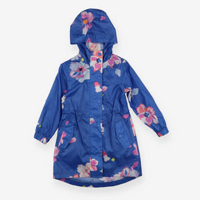 Raincoat Blue Floral Print